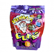 Warheads Cubes Sour Sweet & Fruity Chewy Candy 283g 